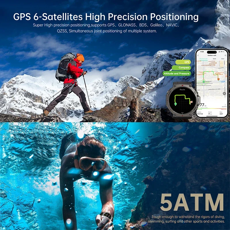 2026 New Military DM58 GPS Sma - đánh giá và giá Outdoor Sport Smart Watch