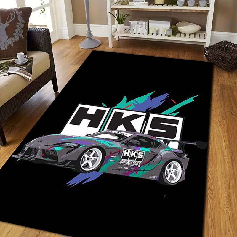 3D Racing H-HKS Print Area Rug - đánh giá và giá Outdoor Sport Area