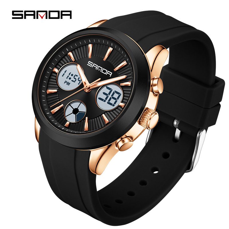 SANDA electronic watch luminou - đánh giá và giá Outdoor Sport Smart Watch